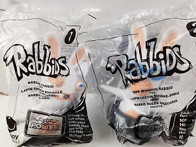 McDonalds Rabbids #1 & #2 Happy Meal Toy Raving Rabbids Rabbit  • $11.99