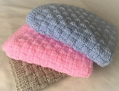 Knitting Pattern ~ Quick And Easy Basket Weave Baby Blanket ~ Paper Copy • £2.99