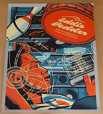 Eddie Vedder Poster Seattle Oct 23 2023 Show Edition Benaroya Hall • $128.23