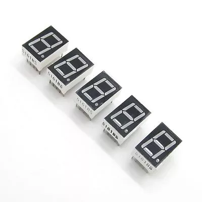 10PCS Red 7 Segment 0.5  LED Display Digital Tube Common Anode 1 Bit • $0.99