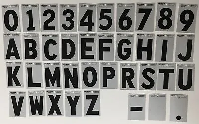 Hillman 3-Inch Wide Square Cut Self Adhesive Mylar Numbers Letters And Symbols • $5.19