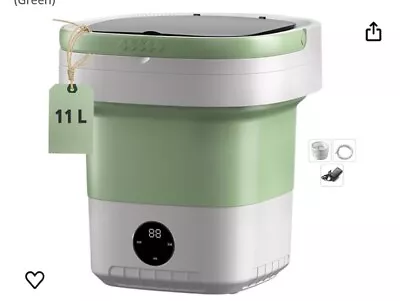 11L Portable Washing Machine Mini Washer Foldable Washer Spin Dryer Small Travel • $28.99