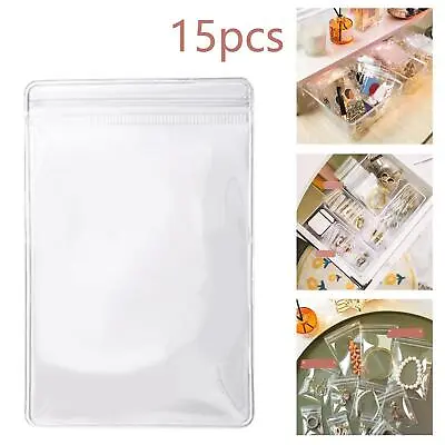 £6.26 • Buy Jewelry Storage Bag Box Anti Tarnish Transparent Dustproof 15x L Bags