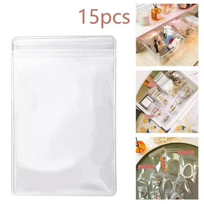 £6.26 • Buy Jewelry Storage Bag Box Anti Tarnish Transparent Dustproof 15x L Bags