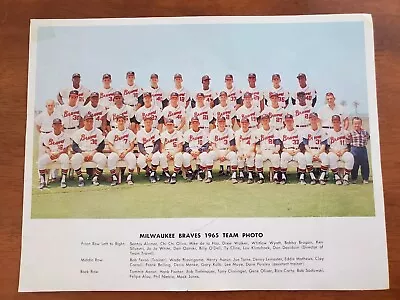 1965 Milwaukee Braves Team Photo. 8 1/2×11.  • $1