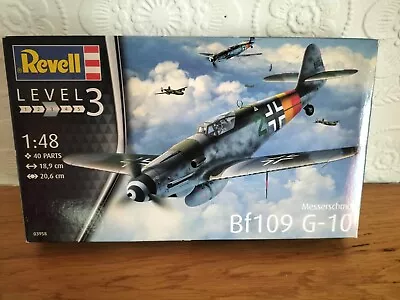 1:48 Scale Revell Messerschmitt Bf109 G-10 Luftwaffe Model Aircraft Kit • £0.99