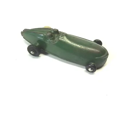 Vintage Sun Rubber Toy Car Race Car Green 4.5  Long Used Wheel Do Not Match Used • $19.98