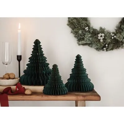 £7.89 • Buy Christmas Party Honeycomb Green Tree Tablescape Table Luxury Decoration 3 Sizes
