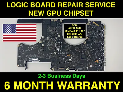 Repair Service For Macbook Pro 17  820-2914-a 820-2914-b Logic Board = New Gpu • $119.99