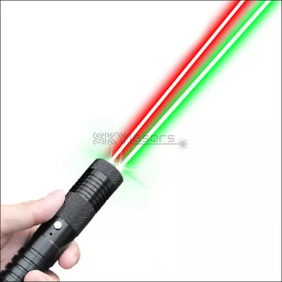 1mw Blue &Green&Red Two Colors Long Distance Laser Pointer Visible Lazer Lights  • $42.89