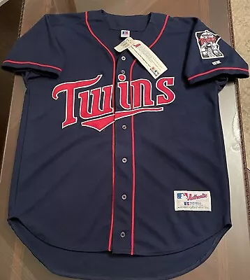 Minnesota Twins Authentic On-Field Russell Alt Blue Jersey Size 40/M (New/NWT) • $199.99