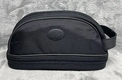 Fossil Toiletry Case Shaving Kit Travel Bag Black Nylon • $21.55