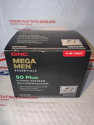 GNC Mega Men Essentials 50 Plus Vitapak Program Sealed 30 Packs Exp: 08/2024 • $24.99