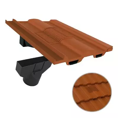 £54.99 • Buy Terracotta Castellated Roof Tile Vent & Adapter, Marley Ludlow Redland Sandtoft