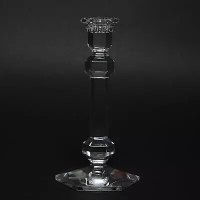 $40 • Buy Val St. Lambert Crystal  Gardenia  Single Light Candlestick, 9.5 