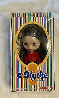 Petite Blythe Doll PBL03 ROSIE RED Takara Japan Dark Hair Red / Black Dress NIB • $85