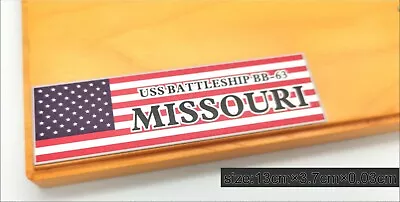 Metal Nameplate USS BB-63 Missouri For 1/700 1/350 1/200 Model Display B • $8.99