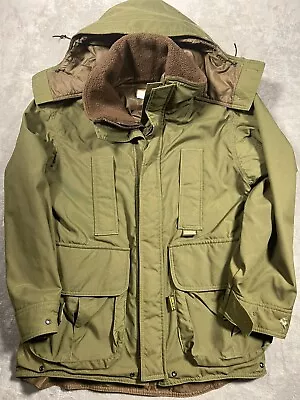 Vintage Remington Outdoor Mens M Gore-Tex  Field Jacket  Olive Color With Hood • $75