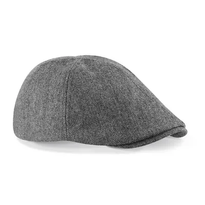 £10 • Buy BNWT Wool Ivy Flat Cap Hat Plain Grey Tweed Fully Lined