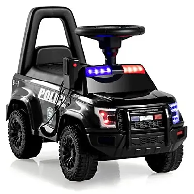 $92.39 • Buy NEW Ride On Push Police Car, Toddler Foot-to-Floor Sliding Toy With Siren...
