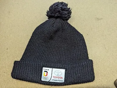 Olympic Team Germany Beanie Hat One Size Pom Pom Ribbon Sports Toyota • £14.43