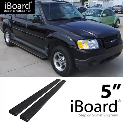 Running Board Side Step Nerf Bars 5in Black Fit Ford Explorer Sport Trac 01-06 • $189