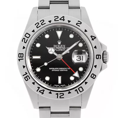 ROLEX Explorer II 16570 Black Z Number Second Hand Mens • $6831