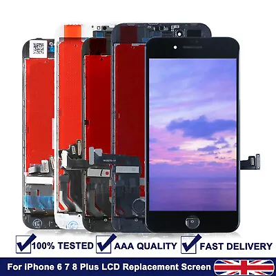 For IPhone 6 6S 7 8 Plus SE LCD Screen Replacement Digitizer Touch Display Frame • £14.31