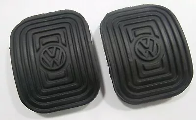 $12.15 • Buy Pedal Pads Set Of 2 With Logo Clutch Brake PAIR Volkswagen Bug Bus Ghia Van