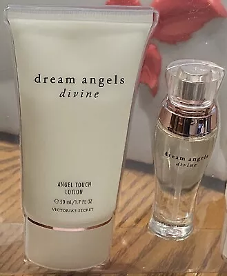 Victoria Secret Dream Angels DIVINE Edp Mini Spray .25 +Angel Touch Lotion 1.7oz • $67.77