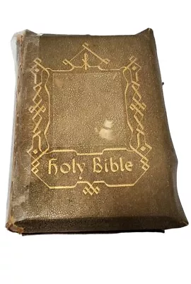 Vintage The Holy Name Bible Deluxe Ed Catholic Confraternity Text 1958 Leather • $49.95