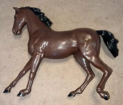 VTG 1960'S MARX Johnny West Collection Thunderbolt Black/BROWN Comanche Horse • $25