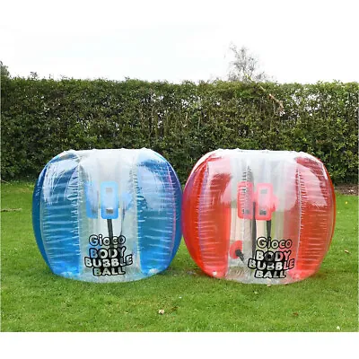 Outdoor Body Bubble Ball - RED - Zorb Football Inflatable Bumper Sports Games • £75.49