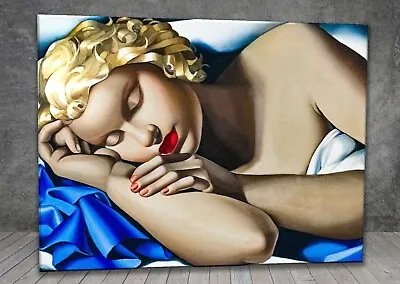 Tamara De Lempicka Sleeping Woman CANVAS PAINTING ART PRINT 1313 • £5