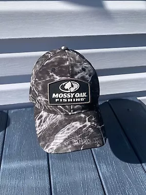 MOSSY OAK FISHING HAT CAP Large/Extra Large Fitted Unisex Dress Elements Agua • $6.88