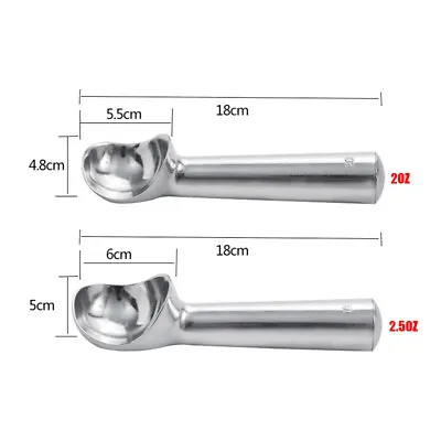 2/2.5oz Commercial Grade Self Defrost Ice Cream Dipper Scoop Cast Aluminium UK • £6.26