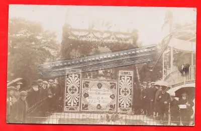 Buxton Well Dressing & Fairground Ride Derbyshire Rp C1910 • £25