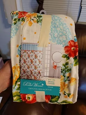 The Pioneer Woman Vintage Floral Cotton Shower Curtain 72  • $20