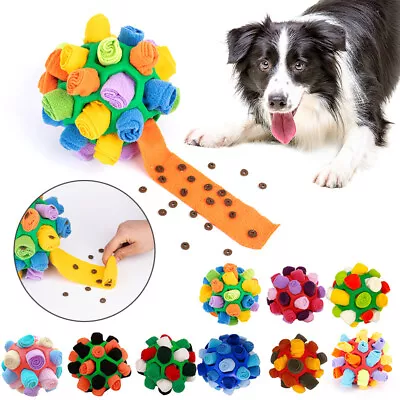 £10.59 • Buy Pet Dog Snuffle Ball Sniffing Treat Foraging Puzzle Feeder Nose Training Toys