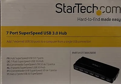 StarTech 7 Port SuperSpeed USB 3.0 Hub ST7300USB3B -AB0244 • $39.95