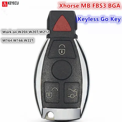 Xhorse FBS3 BGA Keyless Go Remote Key Fob Mercedes Benz For W204 W212 W166 W221 • $62.28