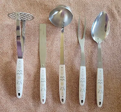 Vintage Flint Arrowhead Harvest Wheat Utensils Set Of 5 Pieces • $25