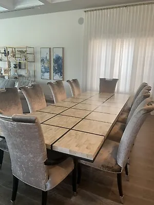 Marge Carson Malibu Dining Room Table And 10chairs • $7999