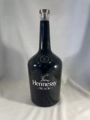 HENNESSY BLACK FACTORY DUMMY DISPLAY BOTTLE 3 LITER GLASS EMPTY - 15  Tall • $99