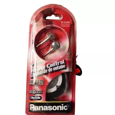 Vintage Panasonic RP-HV298 Stereo Earphones Volume Control Damaged Packaging 1 • £15.37