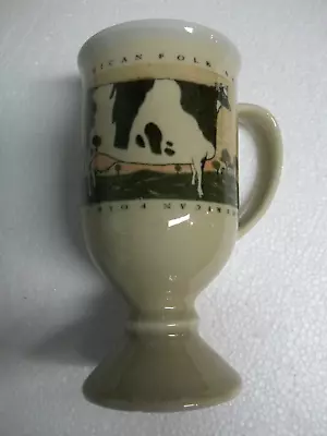 Vintage Otagiri Warren Kimble Pedestal Mug - Cow • $5.50