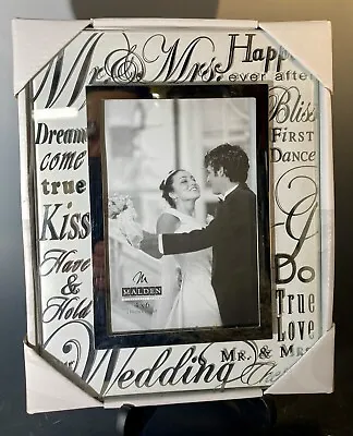 Wedding Picture Frame International Designs 4x6” Mantle Shelf Tabletop Malden • $20