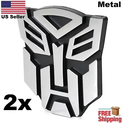 2x 3D METAL Transformers Emblem Autobots Optimus Prime Car Sticker 3   • $10.80