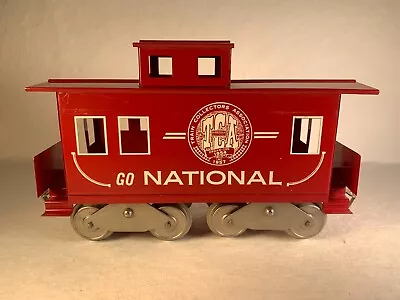 McCOY TRAINS 1002 TCA 'GO NATIONAL' CABOOSE (RED & WHITE VERSION) • $49.95