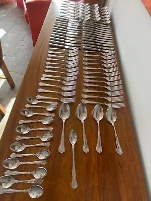 £165 • Buy Kings Pattern Stainless Steel Cutlery Set,89 Pc, Excellent Rarely Used Condition